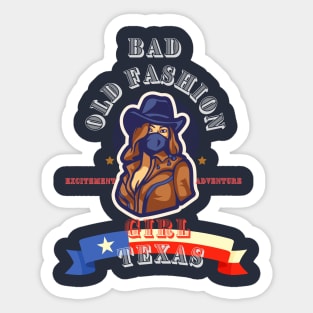 COWGIRL TEXAS COUNTRY GAL TEXAS FUN & ADVENTURE Sticker